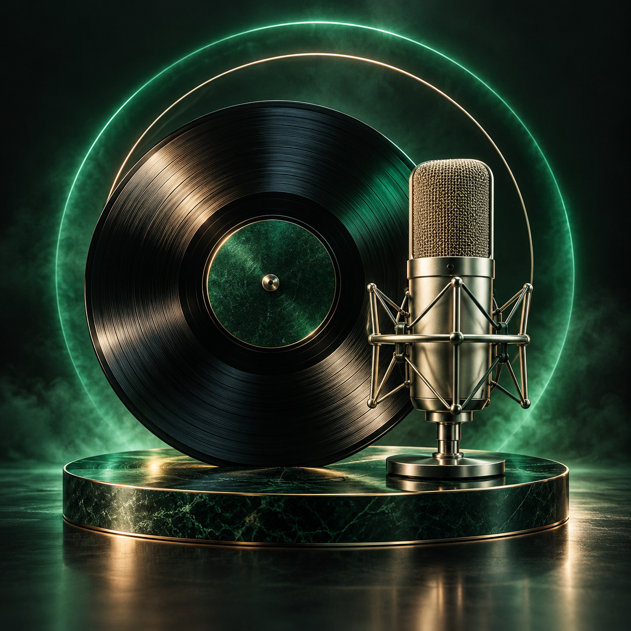 Emerald Best DJ promotional artwork for music releases